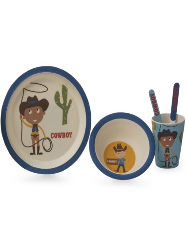 J. VAJILLA INFANTIL 5 PCS. MULTICOLOR...