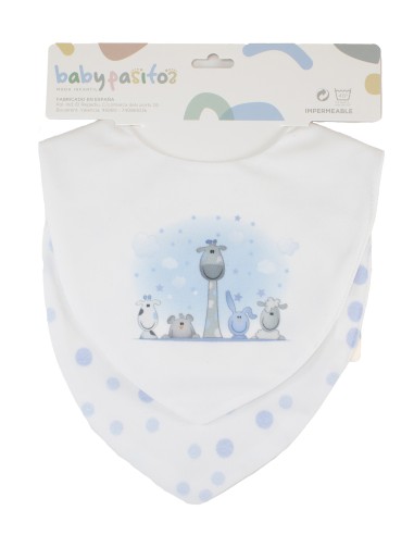 Babero bandana en pack de 2 marca...