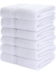 Toalla de rizo blanca de...