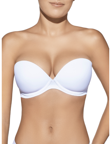 Sujetador sin tirantes con aros y...