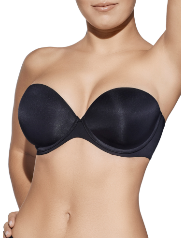 Sujetador sin tirantes con aros y...