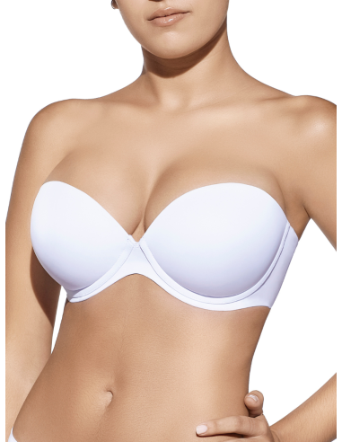 Sujetador sin tirantes con aros y...