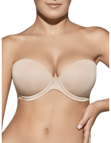 Sujetador sin tirantes con aros y...