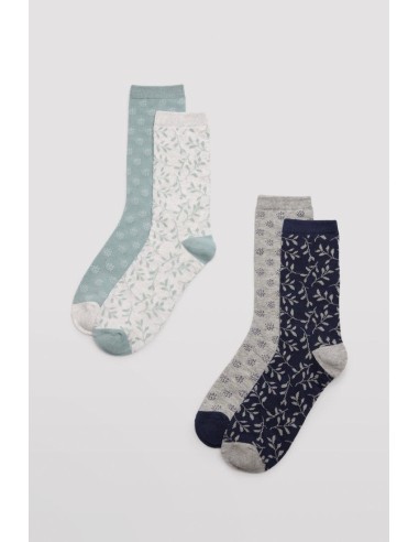 Calcetín de mujer con puño...