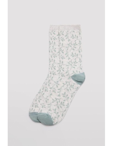 Calcetín de mujer con puño...