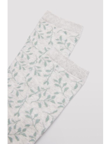 Calcetín de mujer con puño...