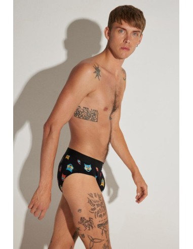 Slip de algodón estampado en pack de...