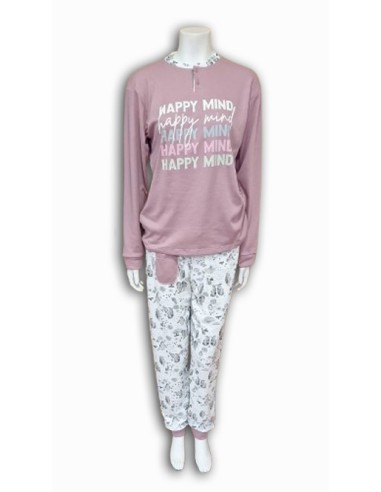 Pijama infantil afelpado para niña...