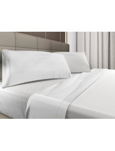 Juego de sábanas blancas de...