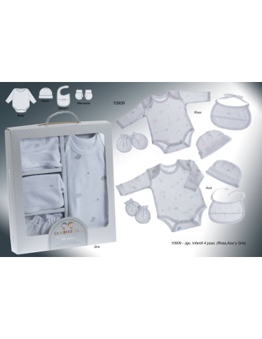 Set de 4 piezas para primera puesta...