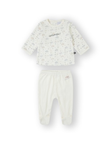 Conjunto de polaina marca Yatsi nubes