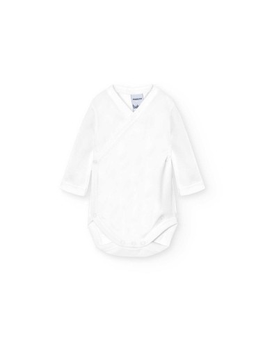 Body cruzado de interlock de manga...