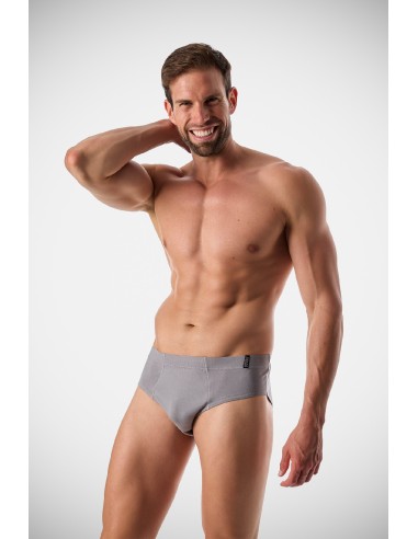 Slip de algodón con goma cubierta en...