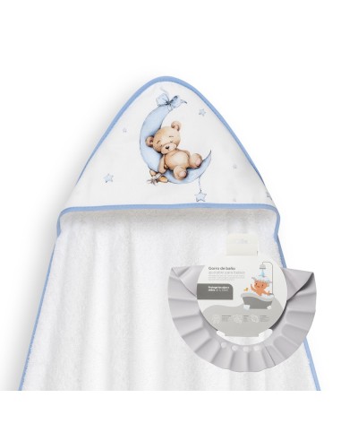 Capa de baño con gorro de baño para...