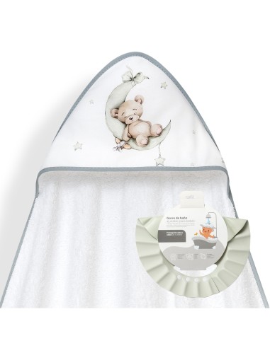 Capa de baño con gorro de baño para...
