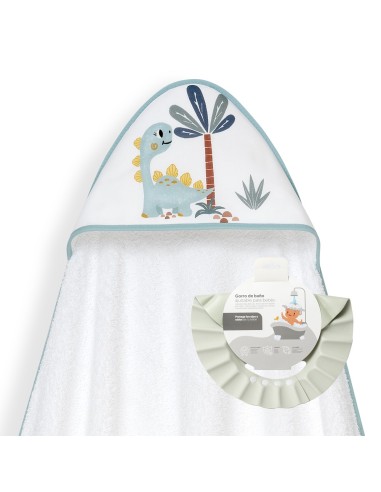 Capa de baño con gorro de baño para...
