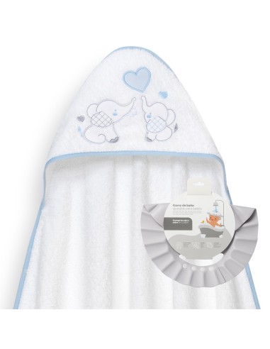Capa de baño con gorro de baño para...