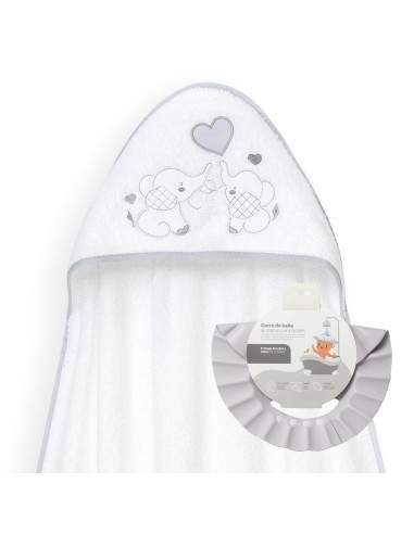 Capa de baño con gorro de baño para...