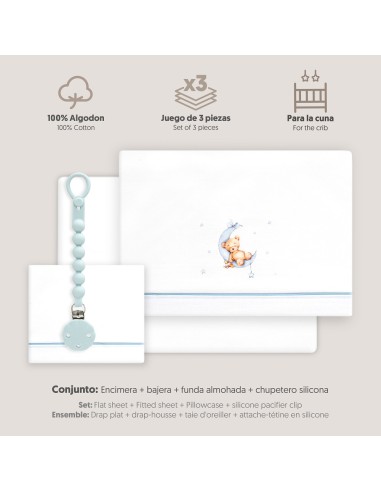 Juego de sábanas para cuna con...