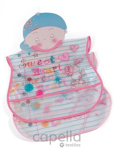 Juego baberos 2 piezas multicolor...