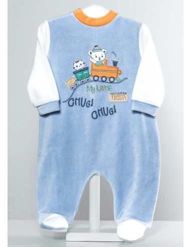 Pelele para bebé de terciopelo marca...