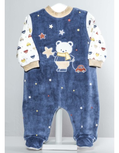 Pelele para bebé de terciopelo marca...