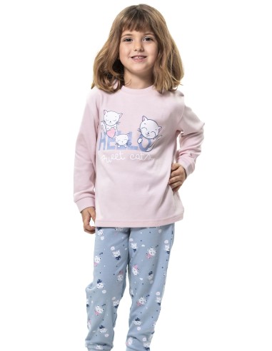 Pijama infantil de algodón para niña...
