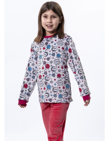 Pijama infantil de spandex para niña...