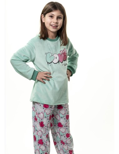 Pijama infantil de spandex para niña...