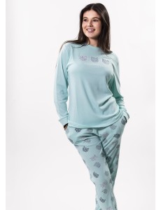 Pijama de mujer de algodón...