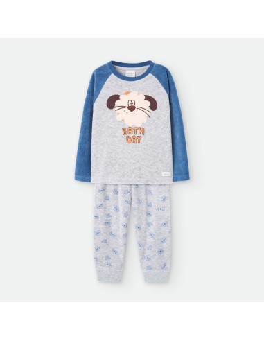 Pijama infantil tundosado para niño...
