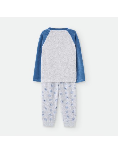 Pijama infantil tundosado para niño...