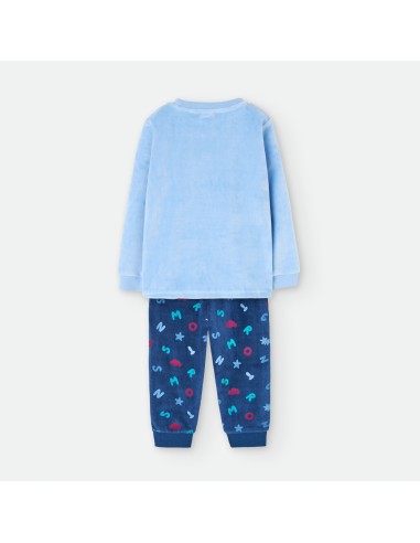 Pijama infantil tundosado para niño...