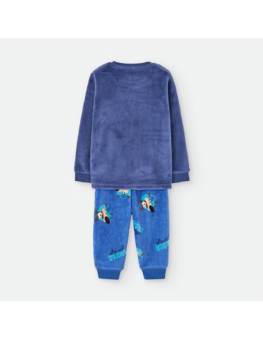 Pijama infantil de coralina para niño...