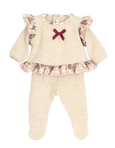 Conjunto para bebé niña con polaina...