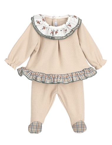 Conjunto para bebé niña con polaina...