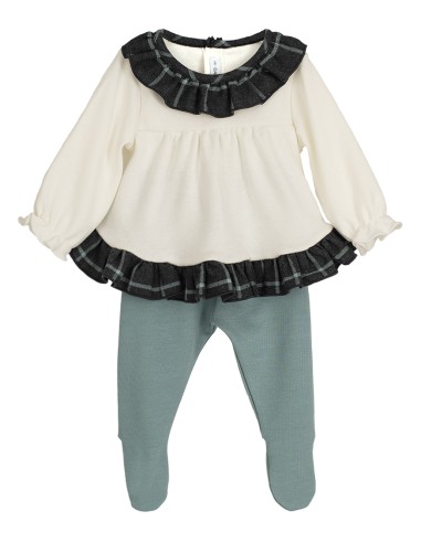 Conjunto para bebé niña con polaina...