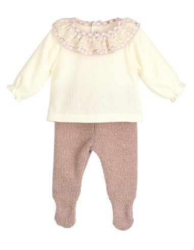 Conjunto para bebé niña con polaina...