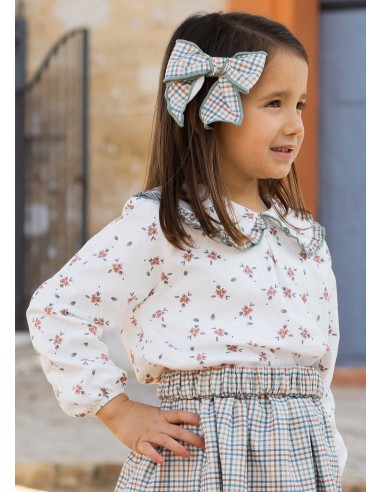 Lazo con pinza para el pelo de bebé...