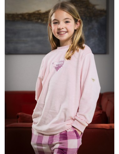 Pijama infantil de spandex para niña...