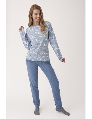 Pijama de algodón para mujer marca...