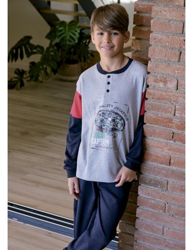 Pijama infantil de interlock para...