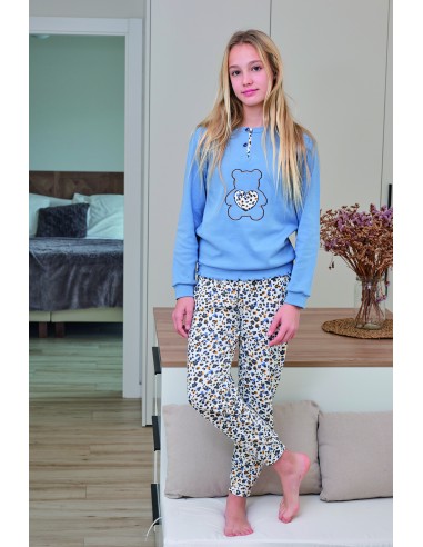 Pijama infantil de interlock para...