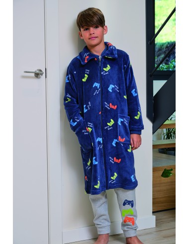 Bata infantil para niño de coralina...