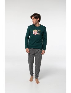 Pijama de algodón afelpado...