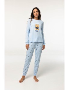 Pijama de mujer de algodón...