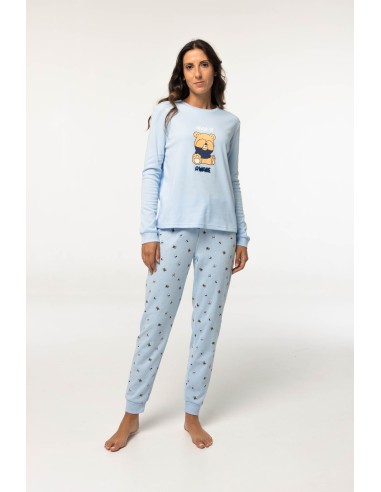 Pijama de mujer de algodón afelpado...