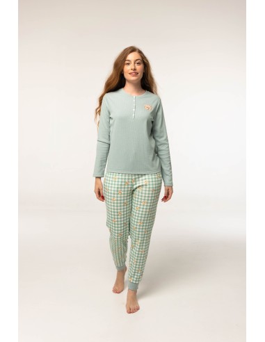 Pijama de mujer de algodón afelpado...
