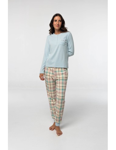 Pijama de mujer de algodón afelpado...