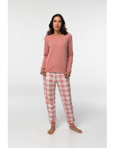 Pijama de mujer de algodón afelpado...